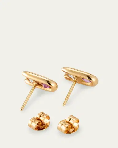 Uniform Object Major Impact Diamond and Gemstone Stud Earrings | Thumbnail 4 Uniform Object Major Impact Diamond and Gemstone Stud Earrings | Thumbnail 4