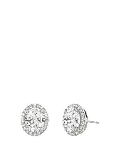 VRAI 14K White Gold Oval Halo Lab Grown Diamond Stud Earrings, 2.00tcw | Thumbnail 1 VRAI 14K White Gold Oval Halo Lab Grown Diamond Stud Earrings, 2.00tcw | Thumbnail 1