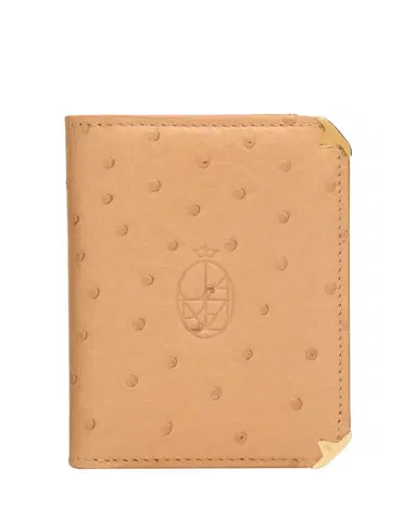 Jacques Marie Mage Men's Elston Ostrich Trifold Wallet | Thumbnail 1 Jacques Marie Mage Men's Elston Ostrich Trifold Wallet | Thumbnail 1