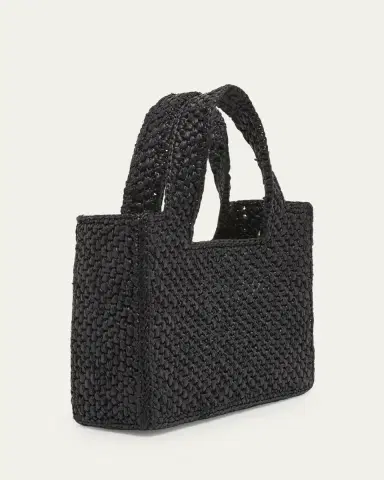 LOEWE x Paula's Ibiza Font Logo Mini Tote Bag in Raffia | Thumbnail 3 LOEWE x Paula's Ibiza Font Logo Mini Tote Bag in Raffia | Thumbnail 3