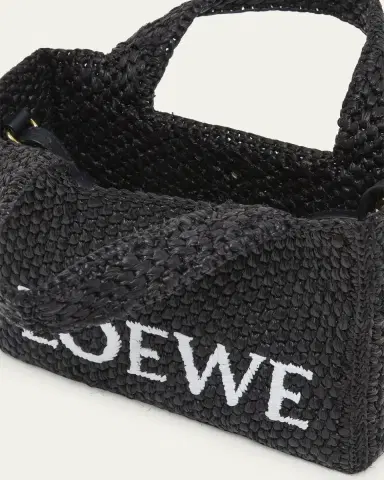 LOEWE x Paula's Ibiza Font Logo Mini Tote Bag in Raffia | Thumbnail 4 LOEWE x Paula's Ibiza Font Logo Mini Tote Bag in Raffia | Thumbnail 4