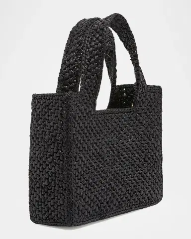LOEWE x Paula's Ibiza Font Logo Mini Tote Bag in Raffia | Thumbnail 7 LOEWE x Paula's Ibiza Font Logo Mini Tote Bag in Raffia | Thumbnail 7