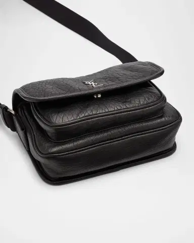 Saint Laurent Men's Niki Small Messenger Bag in Grained Lambskin | Thumbnail 4 Saint Laurent Men's Niki Small Messenger Bag in Grained Lambskin | Thumbnail 4