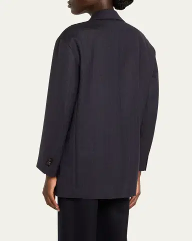 Bottega Veneta Subtle Stripe Double-Breasted Wool Jacket | Thumbnail 4 Bottega Veneta Subtle Stripe Double-Breasted Wool Jacket | Thumbnail 4