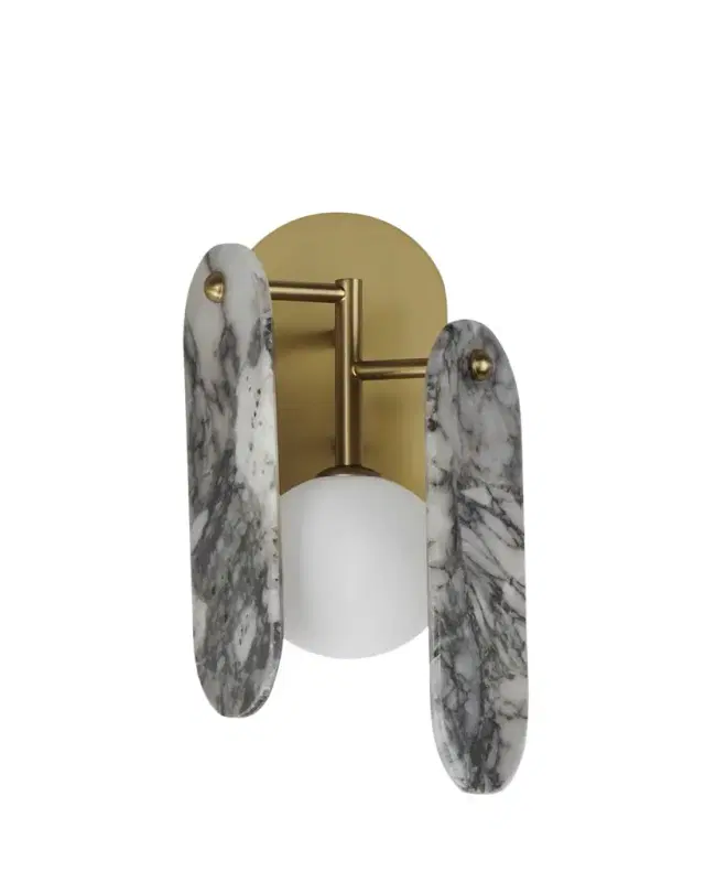 Megalith Stone Striae Arya Wall Sconce Megalith Stone Striae Arya Wall Sconce