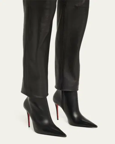 Christian Louboutin Kate Leather Red Sole Stiletto Booties | Thumbnail 2 Christian Louboutin Kate Leather Red Sole Stiletto Booties | Thumbnail 2
