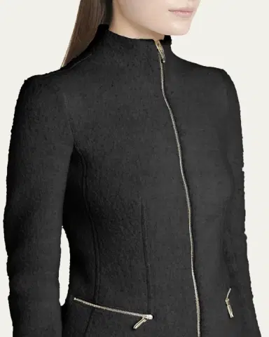 Giorgio Armani Cashmere-Blend Zip-Front Knit Jacket | Thumbnail 9 Giorgio Armani Cashmere-Blend Zip-Front Knit Jacket | Thumbnail 9
