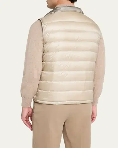HERNO Men's Reversible Down Nylon Vest | Thumbnail 3 HERNO Men's Reversible Down Nylon Vest | Thumbnail 3