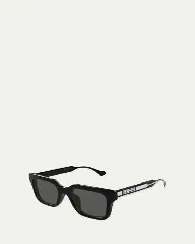 Gucci Men's Transparent Rectangle Sunglasses | Thumbnail 2 Gucci Men's Transparent Rectangle Sunglasses | Thumbnail 2