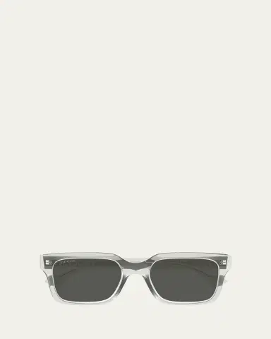 Gucci Men's Transparent Rectangle Sunglasses | Thumbnail 3 Gucci Men's Transparent Rectangle Sunglasses | Thumbnail 3