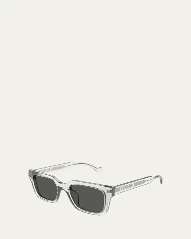 Gucci Men's Transparent Rectangle Sunglasses | Thumbnail 4 Gucci Men's Transparent Rectangle Sunglasses | Thumbnail 4