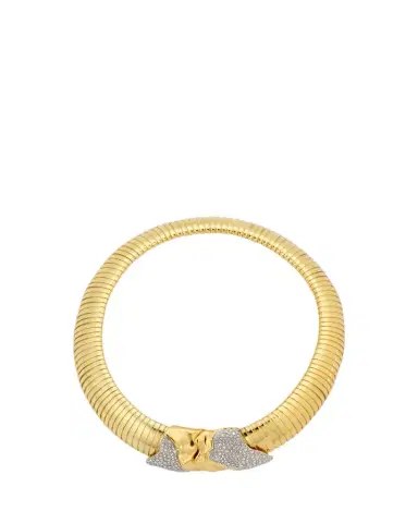 ALEXIS BITTAR Solanales Gold Tubogas Collar Necklace | Thumbnail 1 ALEXIS BITTAR Solanales Gold Tubogas Collar Necklace | Thumbnail 1