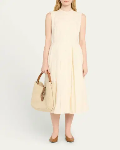 Ralph Lauren Collection Welington Medium Woven Linen Shoulder Bag | Thumbnail 5 Ralph Lauren Collection Welington Medium Woven Linen Shoulder Bag | Thumbnail 5