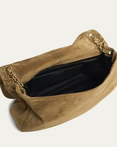 Saint Laurent Jamie 4.3 Maxi YSL Shoulder Bag in Quilted Suede | Thumbnail 4 Saint Laurent Jamie 4.3 Maxi YSL Shoulder Bag in Quilted Suede | Thumbnail 4