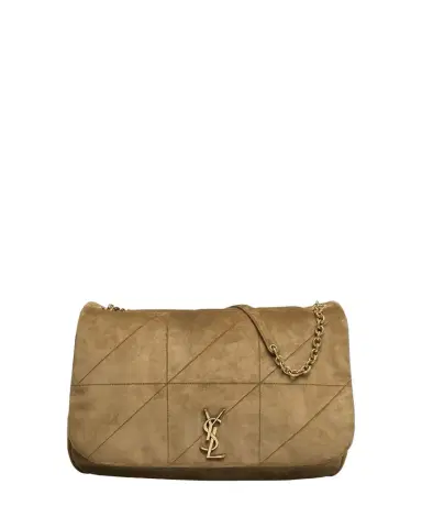 Saint Laurent Jamie 4.3 Maxi YSL Shoulder Bag in Quilted Suede | Thumbnail 1 Saint Laurent Jamie 4.3 Maxi YSL Shoulder Bag in Quilted Suede | Thumbnail 1