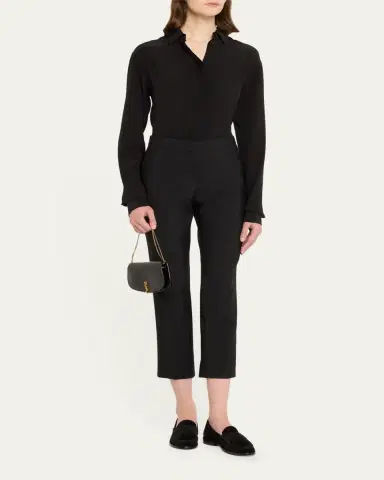 Saint Laurent Voltaire YSL Monogram Wallet on Chain in Grained Leather | Thumbnail 11 Saint Laurent Voltaire YSL Monogram Wallet on Chain in Grained Leather | Thumbnail 11
