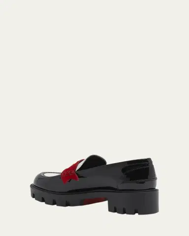 Christian Louboutin Penny Donna Tricolor Red Sole Loafers | Thumbnail 4 Christian Louboutin Penny Donna Tricolor Red Sole Loafers | Thumbnail 4