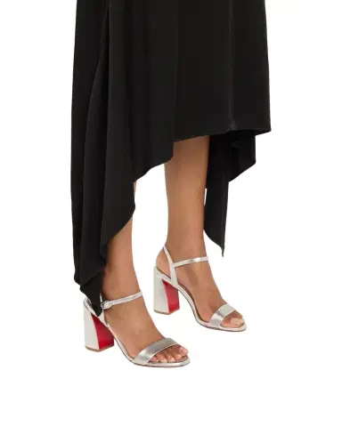Christian Louboutin 85mm Miss Jane Metallic Ankle-Strap Sandals | Thumbnail 1 Christian Louboutin 85mm Miss Jane Metallic Ankle-Strap Sandals | Thumbnail 1