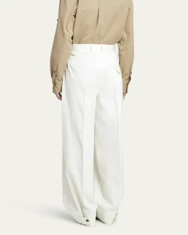 Bottega Veneta Light Cotton Twill Trousers | Thumbnail 3 Bottega Veneta Light Cotton Twill Trousers | Thumbnail 3