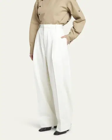 Bottega Veneta Light Cotton Twill Trousers | Thumbnail 4 Bottega Veneta Light Cotton Twill Trousers | Thumbnail 4