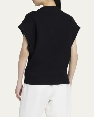 Bottega Veneta Short Sleeve Wool Sweater | Thumbnail 3 Bottega Veneta Short Sleeve Wool Sweater | Thumbnail 3