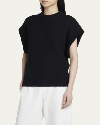 Bottega Veneta Short Sleeve Wool Sweater | Thumbnail 4 Bottega Veneta Short Sleeve Wool Sweater | Thumbnail 4