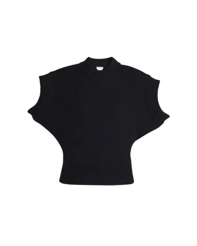 Bottega Veneta Short Sleeve Wool Sweater | Thumbnail 1 Bottega Veneta Short Sleeve Wool Sweater | Thumbnail 1