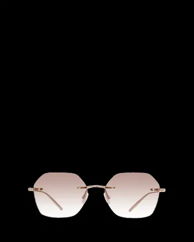 BARTON PERREIRA Rhona Rimless Rose Gold Titanium Square Sunglasses | Thumbnail 2 BARTON PERREIRA Rhona Rimless Rose Gold Titanium Square Sunglasses | Thumbnail 2