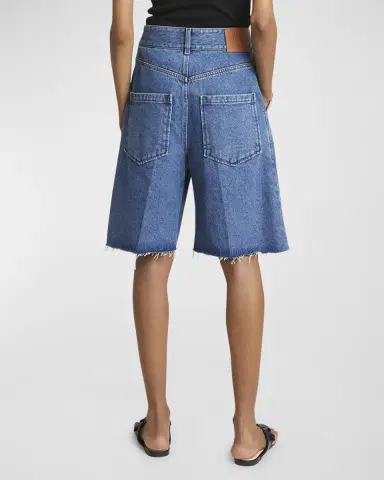 Loewe Anagram Long Denim Shorts | Thumbnail 5 Loewe Anagram Long Denim Shorts | Thumbnail 5