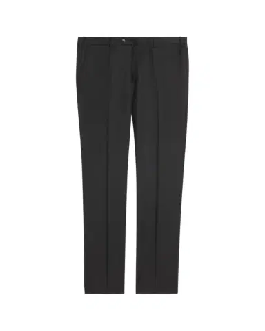 Giorgio Armani Men's Flat-Front Wool Trousers | Thumbnail 1 Giorgio Armani Men's Flat-Front Wool Trousers | Thumbnail 1