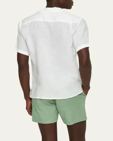 Orlebar Brown Men's Maitan Linen Camp Shirt | Thumbnail 7 Orlebar Brown Men's Maitan Linen Camp Shirt | Thumbnail 7