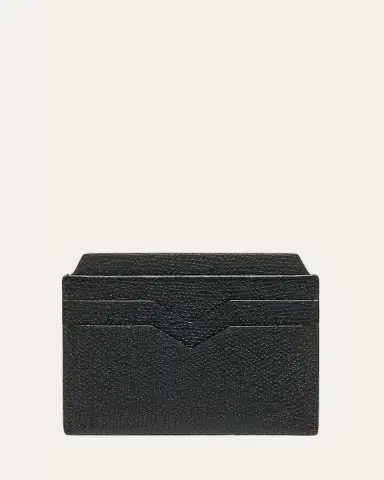 Valextra Men's V-Slot Leather Card Case | Thumbnail 2 Valextra Men's V-Slot Leather Card Case | Thumbnail 2