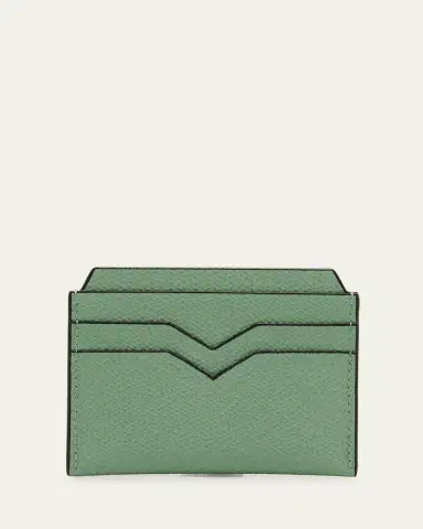 Valextra Men's V-Slot Leather Card Case | Thumbnail 5 Valextra Men's V-Slot Leather Card Case | Thumbnail 5