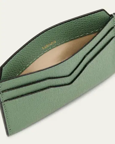 Valextra Men's V-Slot Leather Card Case | Thumbnail 6 Valextra Men's V-Slot Leather Card Case | Thumbnail 6