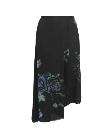 Giorgio Armani Floral Print Silk Wrap-Effect Midi Skirt | Thumbnail 1 Giorgio Armani Floral Print Silk Wrap-Effect Midi Skirt | Thumbnail 1