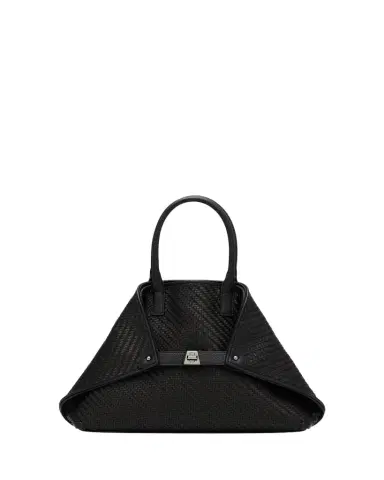 Akris Ai Small Plaid Braided Top-Handle Bag | Thumbnail 1 Akris Ai Small Plaid Braided Top-Handle Bag | Thumbnail 1
