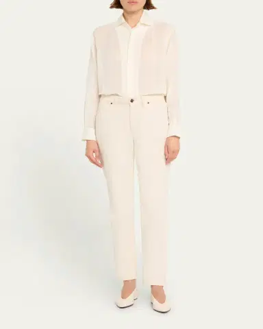 Ralph Lauren Collection Capri Button Down Linen Voile Shirt | Thumbnail 2 Ralph Lauren Collection Capri Button Down Linen Voile Shirt | Thumbnail 2