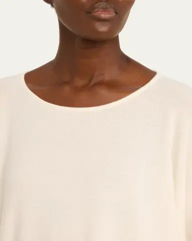 Eskandar A-Line Bateau Neck Cashmere Sweater | Thumbnail 5 Eskandar A-Line Bateau Neck Cashmere Sweater | Thumbnail 5
