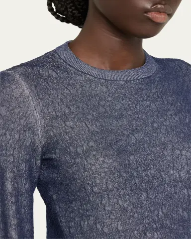 Giorgio Armani Shiny Viscose Knit Top | Thumbnail 5 Giorgio Armani Shiny Viscose Knit Top | Thumbnail 5