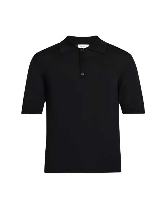 Men's Fine Gauge Wool Polo Shirt Men's Fine Gauge Wool Polo Shirt