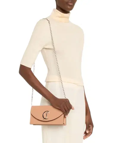 Christian Louboutin Loubi54 Flap Patent Leather Clutch Bag | Thumbnail 1 Christian Louboutin Loubi54 Flap Patent Leather Clutch Bag | Thumbnail 1