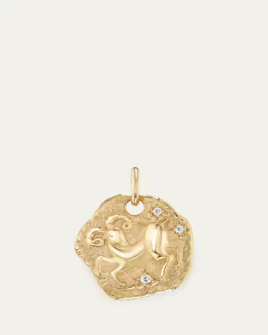 Aaryah 18K Yellow Gold Mini Diamond Zodiac Pendant Necklace | Thumbnail 15 Aaryah 18K Yellow Gold Mini Diamond Zodiac Pendant Necklace | Thumbnail 15