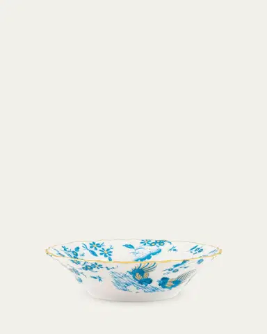 Ginori 1735 Oro di Doccia Fruit Bowl, Turchese | Thumbnail 3 Ginori 1735 Oro di Doccia Fruit Bowl, Turchese | Thumbnail 3