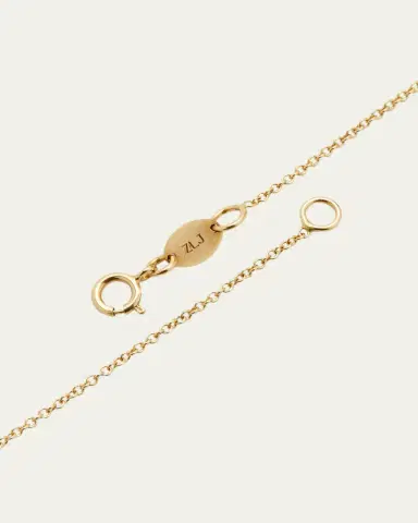 Zoe Lev Jewelry Diamond Asymmetrical Initial Necklace | Thumbnail 4 Zoe Lev Jewelry Diamond Asymmetrical Initial Necklace | Thumbnail 4