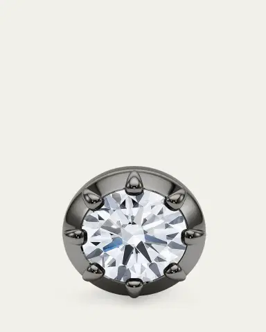 HauteCarat 18K Georgian Cut Lab Grown Diamond Stud Earrings, 4.0tcw | Thumbnail 4 HauteCarat 18K Georgian Cut Lab Grown Diamond Stud Earrings, 4.0tcw | Thumbnail 4