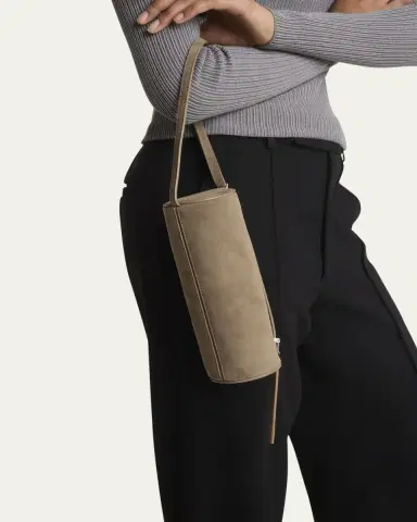 Proenza Schouler Silo Zip Suede & Leather Shoulder Bag | Thumbnail 2 Proenza Schouler Silo Zip Suede & Leather Shoulder Bag | Thumbnail 2