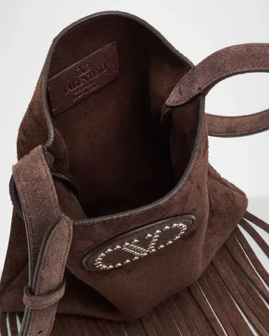 Valentino Garavani Nellcote Fringe Suede Crossbody Bag | Thumbnail 3 Valentino Garavani Nellcote Fringe Suede Crossbody Bag | Thumbnail 3