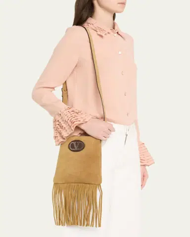 Valentino Garavani Nellcote Fringe Suede Crossbody Bag | Thumbnail 7 Valentino Garavani Nellcote Fringe Suede Crossbody Bag | Thumbnail 7