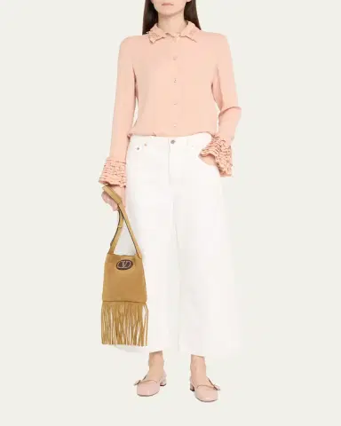 Valentino Garavani Nellcote Fringe Suede Crossbody Bag | Thumbnail 10 Valentino Garavani Nellcote Fringe Suede Crossbody Bag | Thumbnail 10