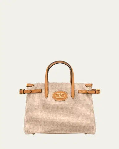 Valentino Garavani Antibes Small Canvas Shopping Tote Bag | Thumbnail 7 Valentino Garavani Antibes Small Canvas Shopping Tote Bag | Thumbnail 7